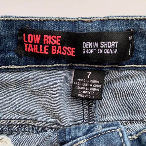 Low Rise Denim Shorts Youth Size 7 - Picture 2 of 9